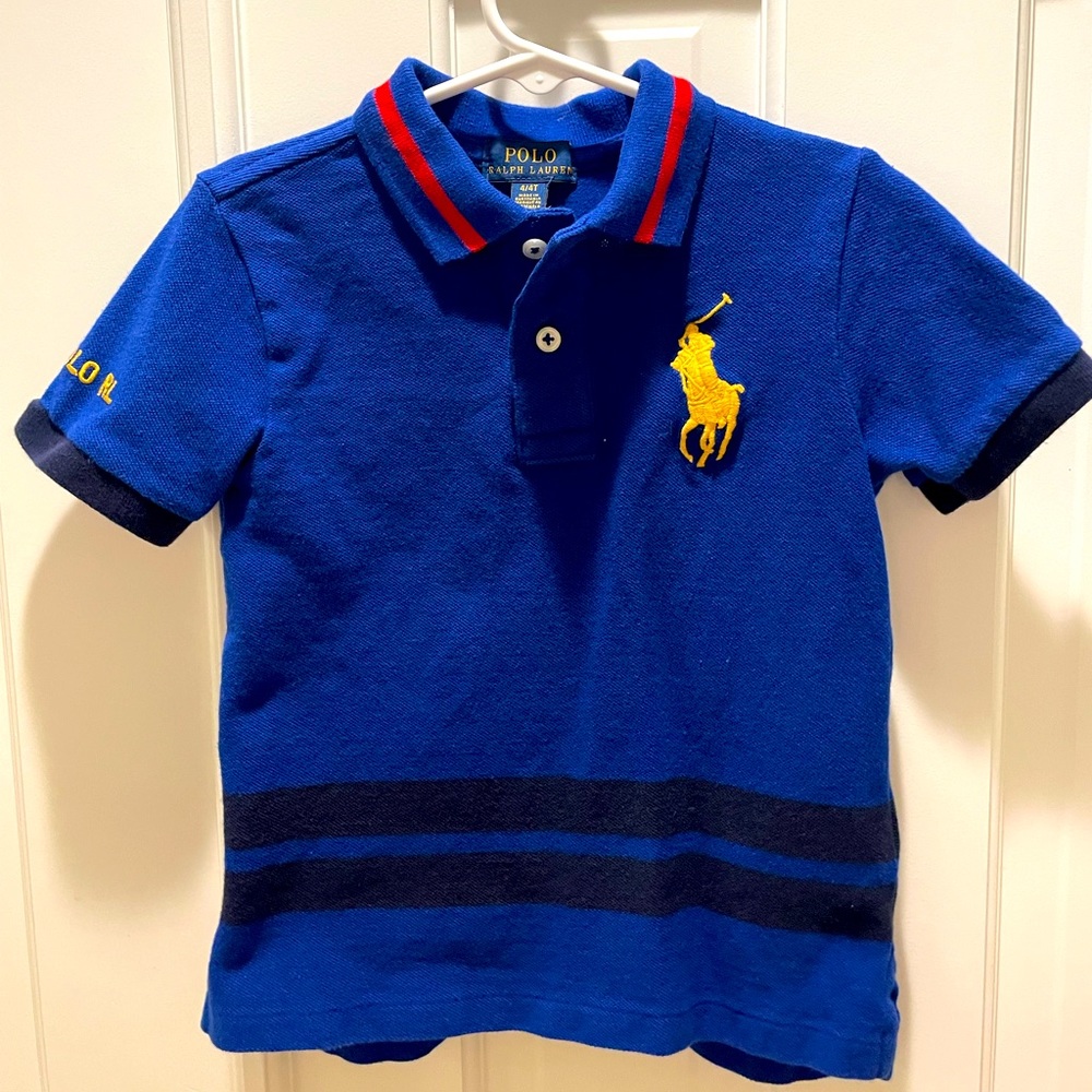 Big Pony Cotton Mesh Polo Shirt by Ralph Lauren size 4T